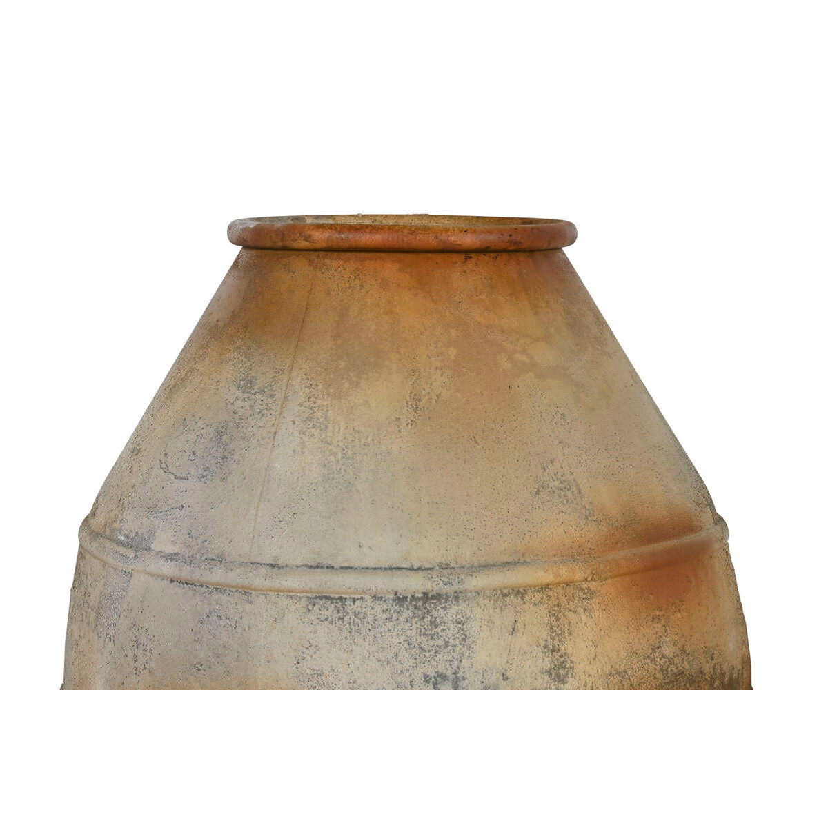 Vase Home ESPRIT Beige Metal 49 X 49 X 93 cm Home ESPRIT