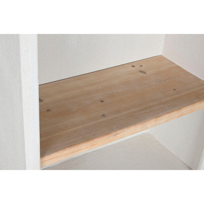 Shelves Home ESPRIT White Natural Fir MDF Wood 80 x 38 x 188 cm