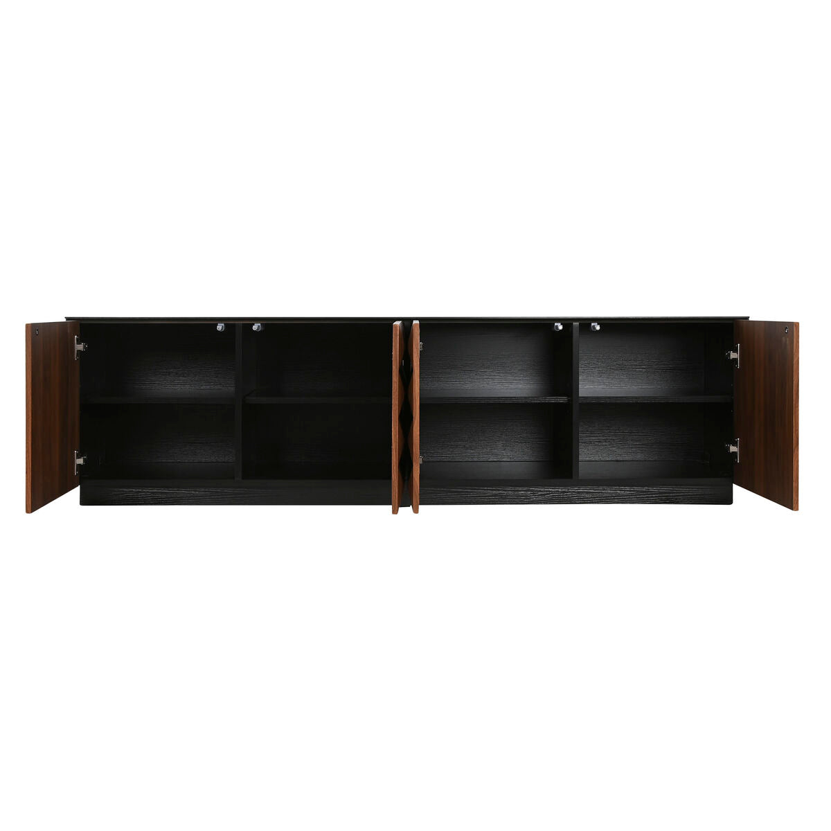 TV furniture Home ESPRIT Brown Black 161,2 X 40 X 45,5 cm