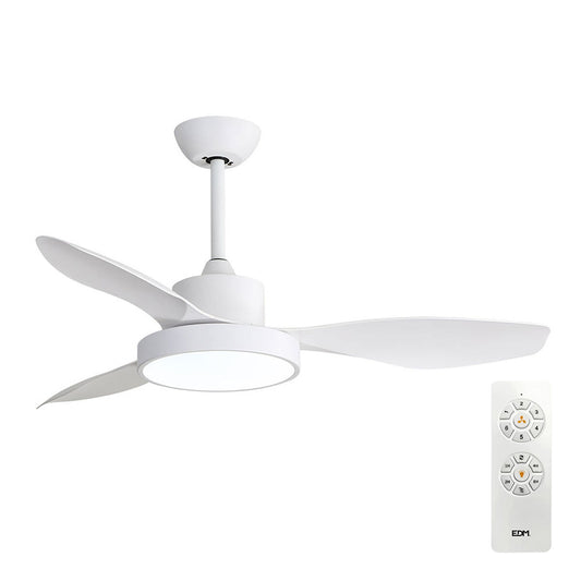 Ceiling Fan with Light EDM 33817 Arctic White 24 W 38 W 2160 Lm EDM Product