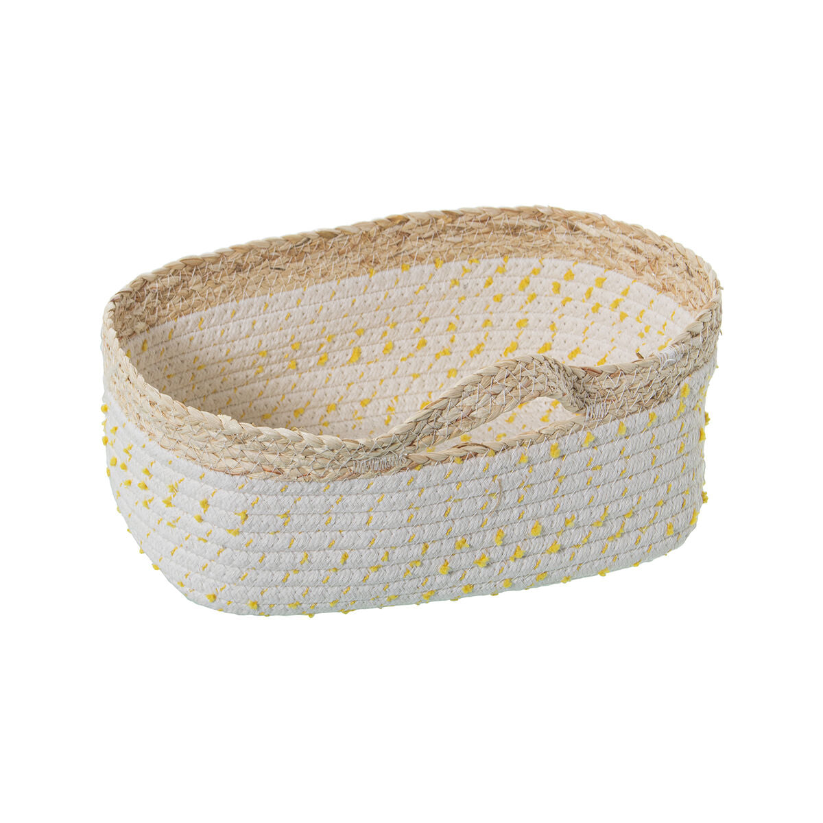 Set of Baskets Alexandra House Living 03775 White wicker Rattan Natural Fibre (3 Units)