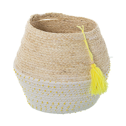 Set of Baskets Alexandra House Living 03777 White wicker Rattan Natural Fibre (2 Units)