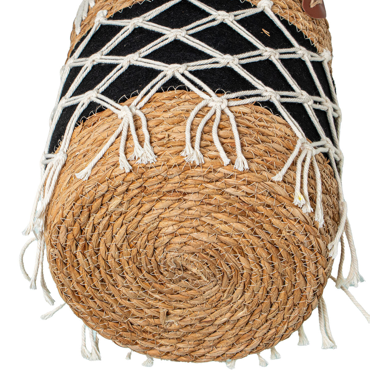 Set of Baskets Alexandra House Living 03793 Black wicker Rattan Natural Fibre (3 Units)