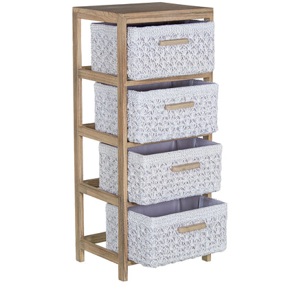 Chest of drawers Alexandra House Living White 40 x 94 x 30 cm