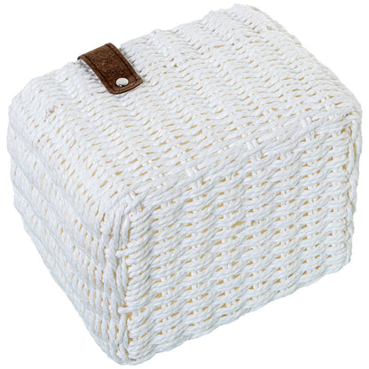 Set of Baskets Alexandra House Living 03817 White wicker Rattan Natural Fibre (3 Units)