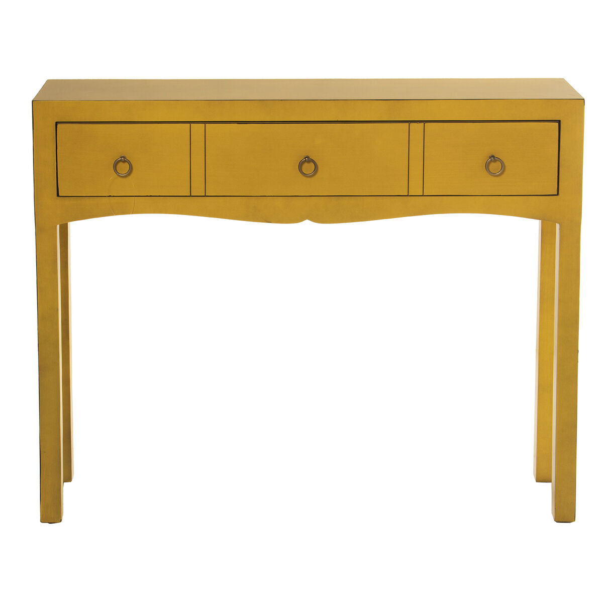 Console Alexandra House Living Yellow Wood 94 x 78 x 24 cm Alexandra House Living