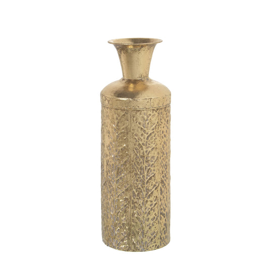 Vase Alexandra House Living Golden Metal 12 x 12 x 36 cm