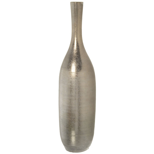 Floor vase Alexandra House Living Silver Ceramic 19 x 19 x 77 cm Alexandra House Living