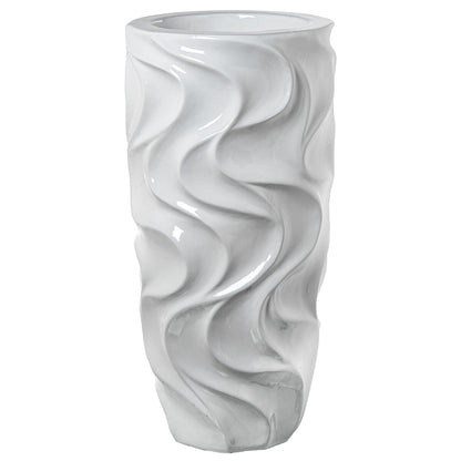 Vase Alexandra House Living White Ceramic 33 x 70 x 33 cm