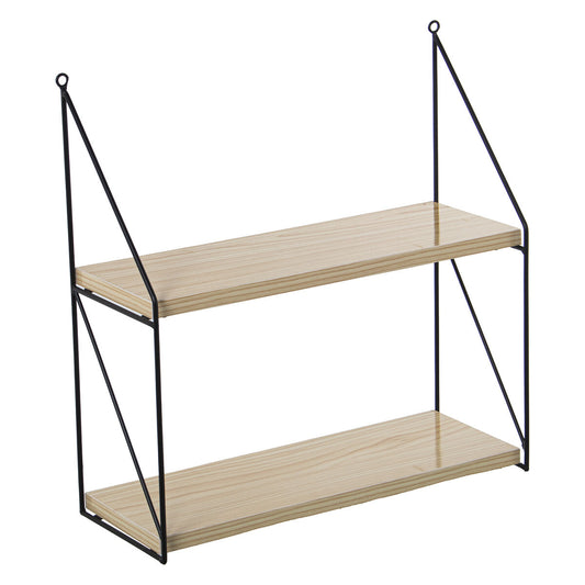 Shelve Alexandra House Living Brown Black Wood 42 x 43 x 15 cm