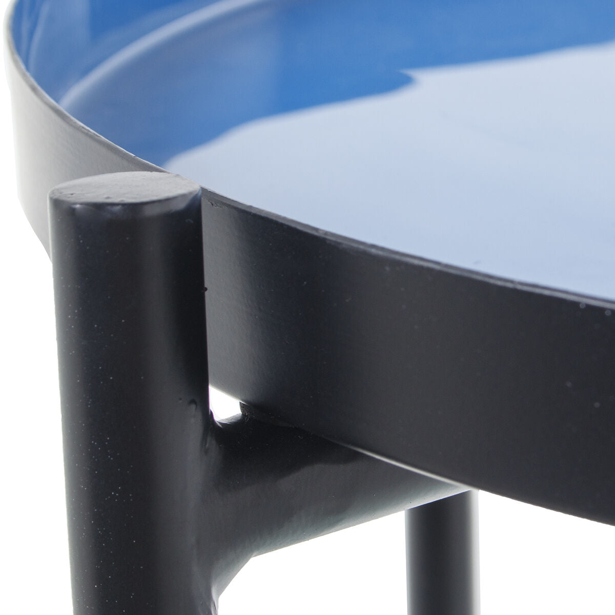 Side table Alexandra House Living Blue Black 50 x 52 x 50 cm