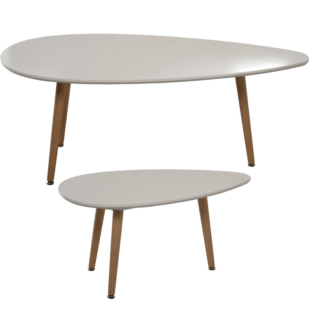 Set of 2 tables Alexandra House Living White Wood Alexandra House Living