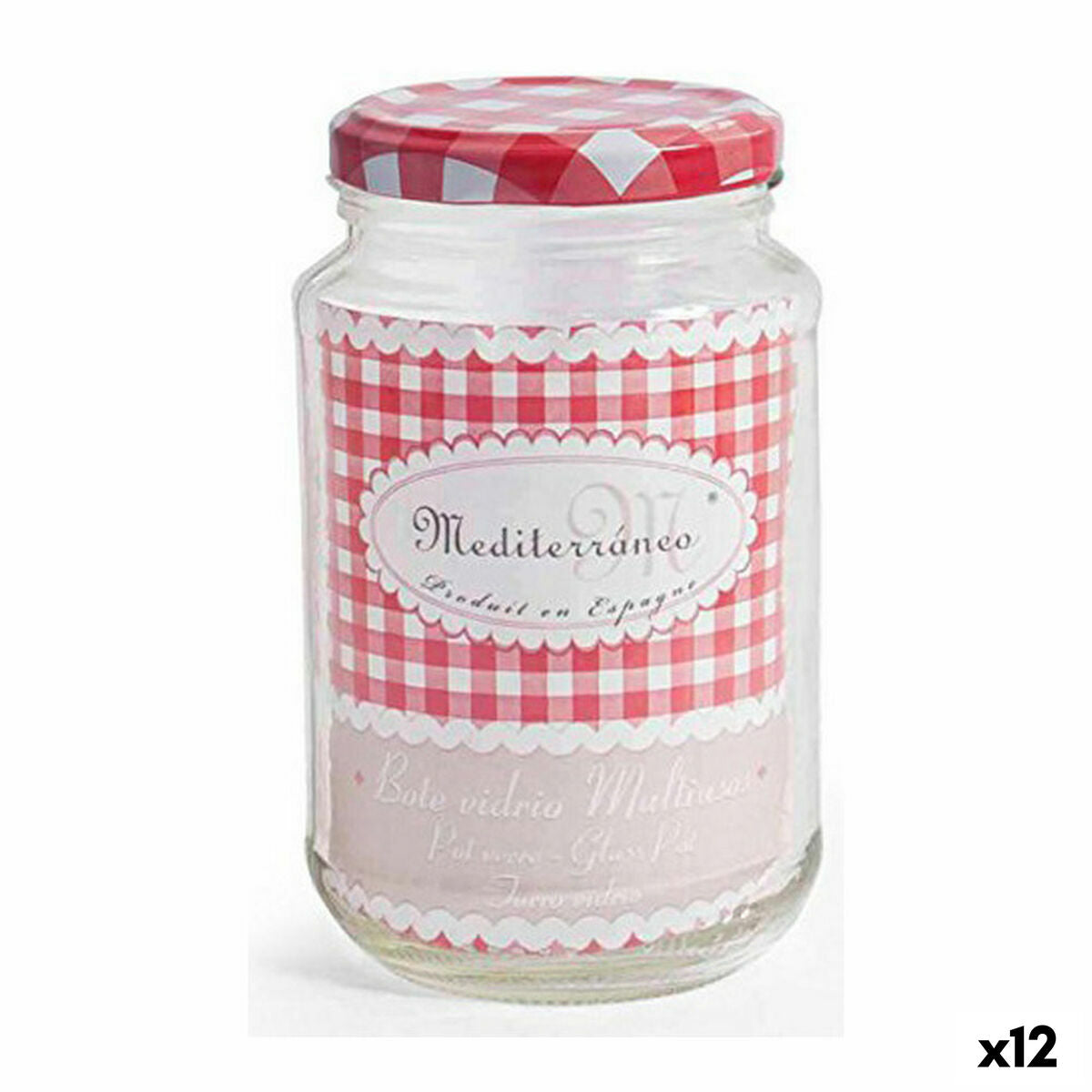 Lasipurkki Mediterraneo A-370 Monikäyttölasi 370 ml 7,2 x 12 cm (12 yksikköä)