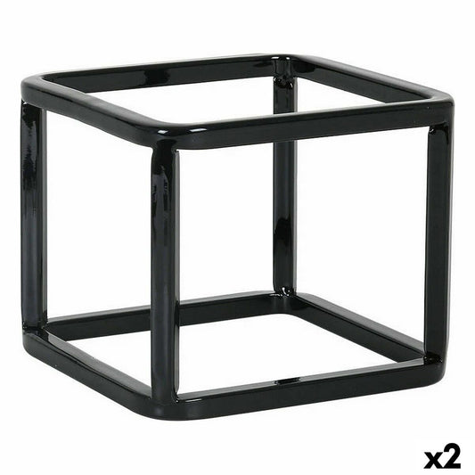 Holder Inde Multi-purpose basket Metal 12 x 12 x 10 cm (2 Units) Inde