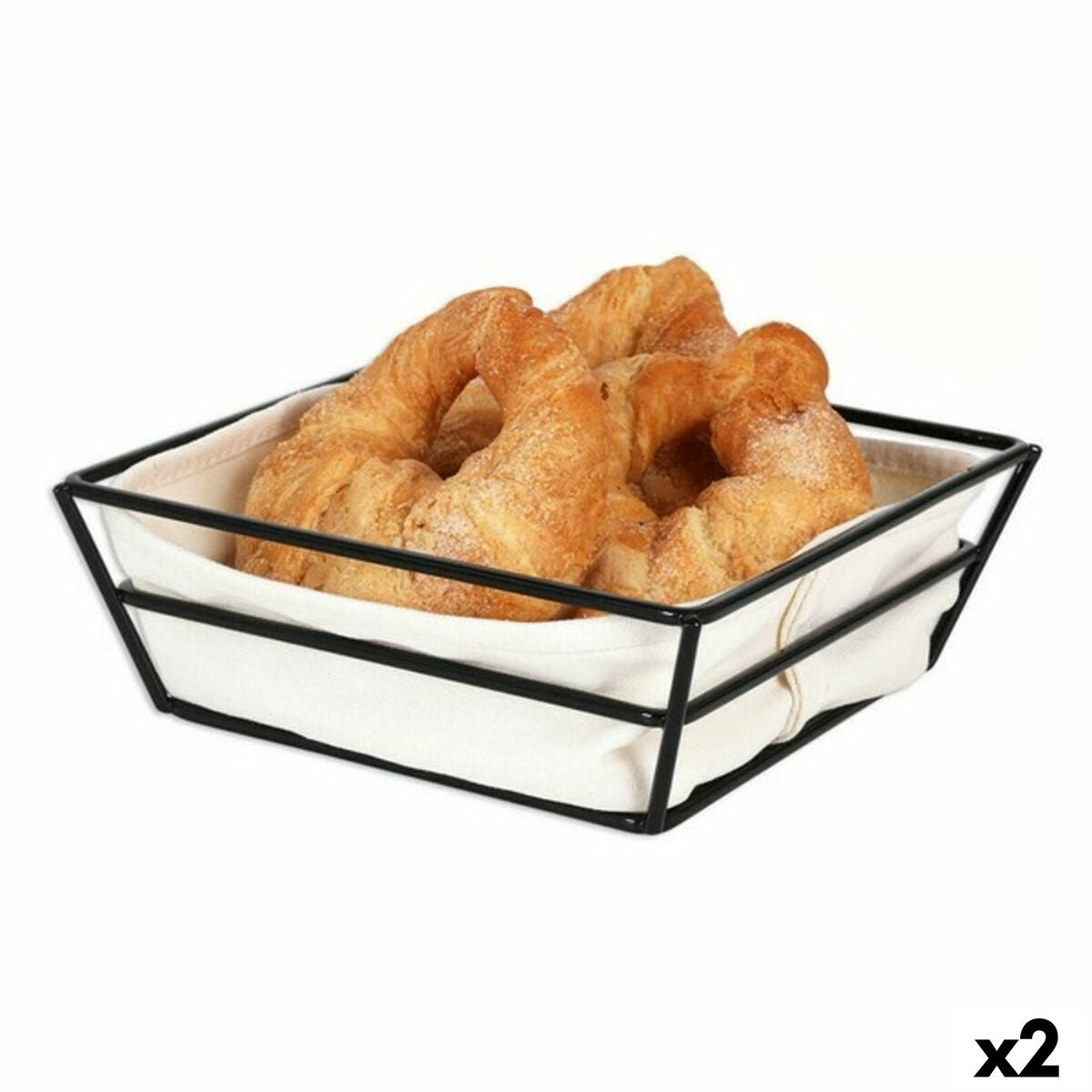 Leipäkori Viejo Valle Basket 100% puuvillaa 20 x 20 x 7 cm (2 kpl)