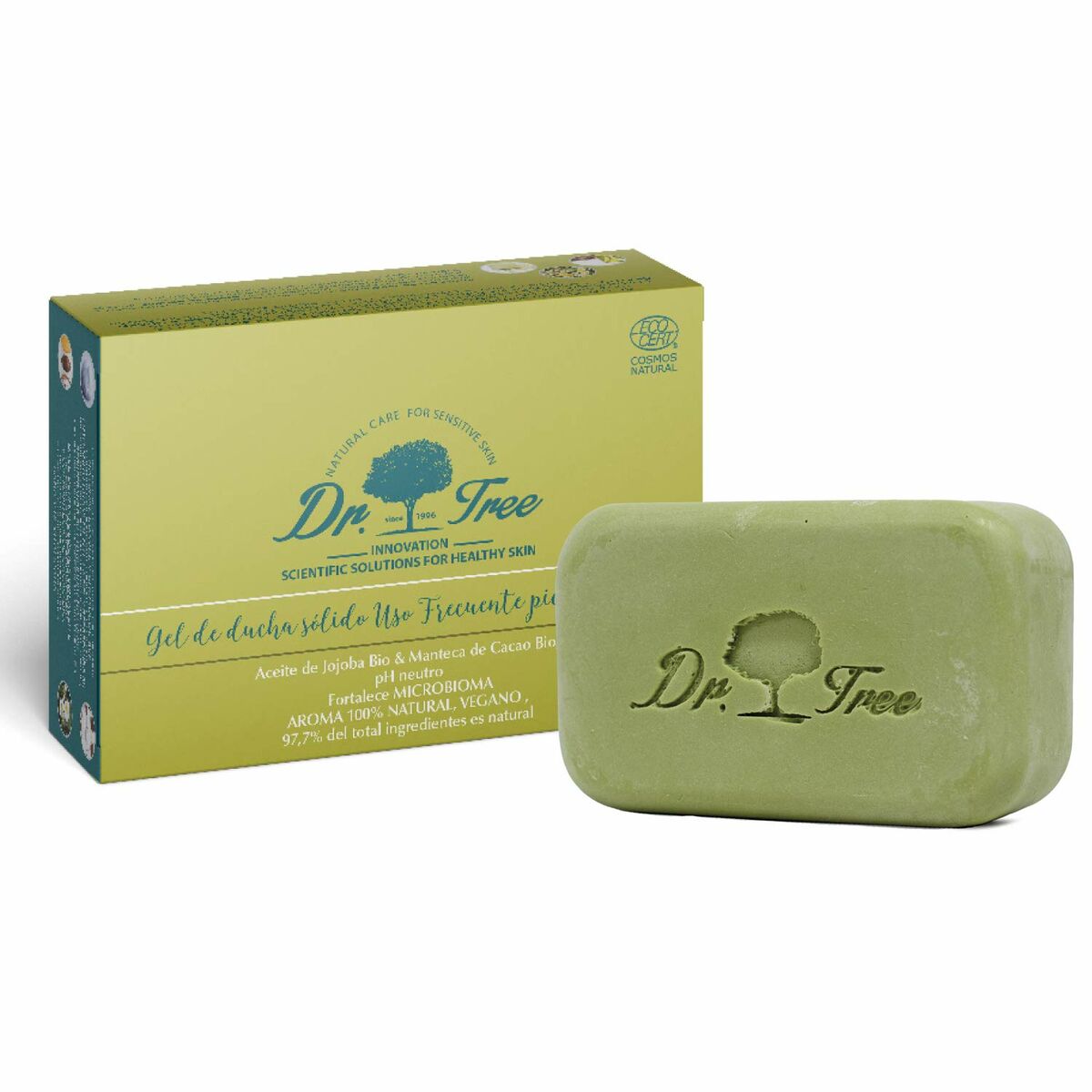 Gel Bar Dr. Tree Gel Sólido Sensitive skin Daily use 120 g (Moisturizing) (Soothing) Dr. Tree