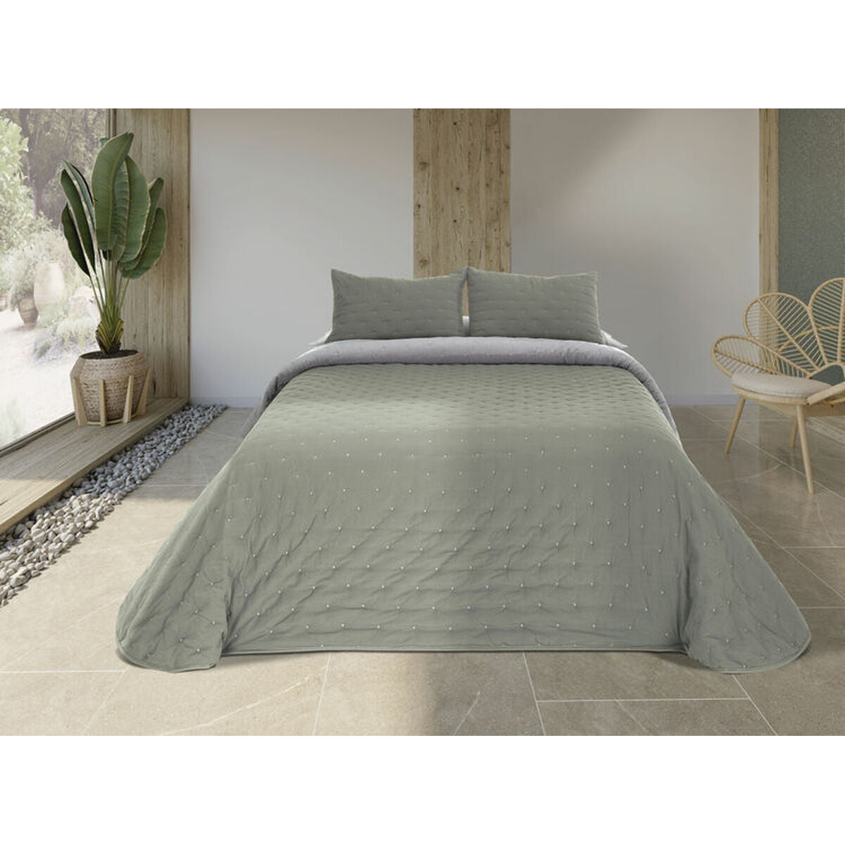 Bedspread (quilt) Pierre Cardin LORENA Aquamarine Double (3 Pieces)