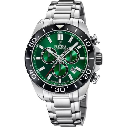 Men's Watch Festina F20042/3 Green Silver