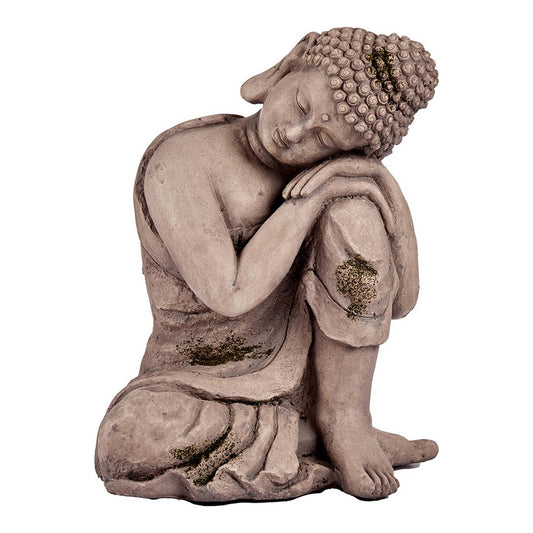 Decorative Garden Figure Buddha Grey Polyresin (28,5 x 43,5 x 37 cm)