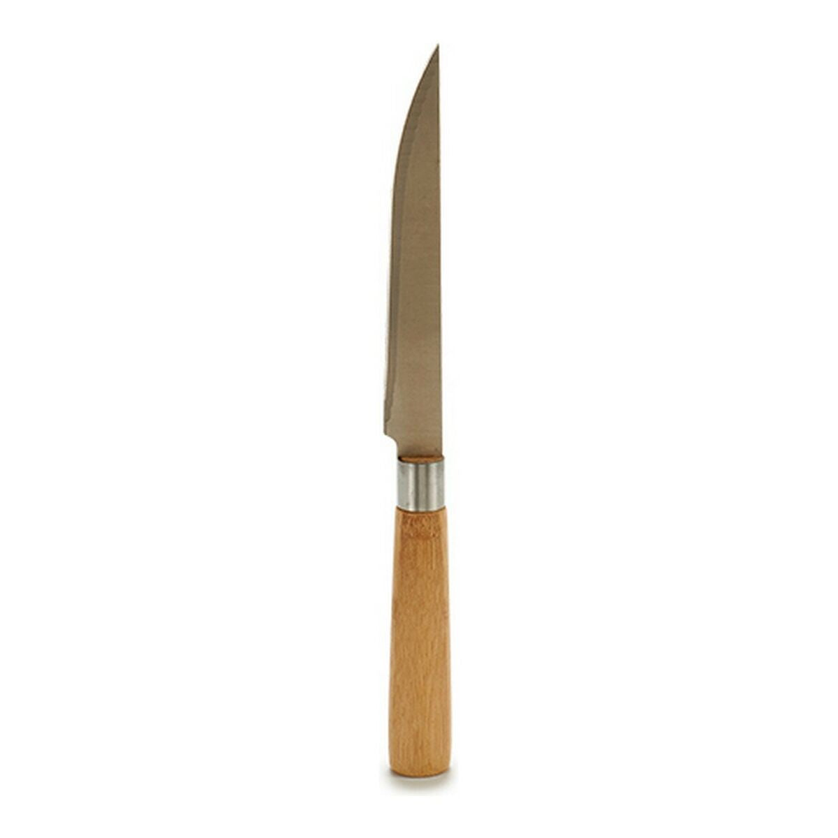 Kitchen Knife Brown Silver Bamboo Stainless steel 2 x 24 x 2 cm