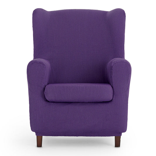 Wingback chair cover Eysa ULISES Purple 80 x 100 x 90 cm