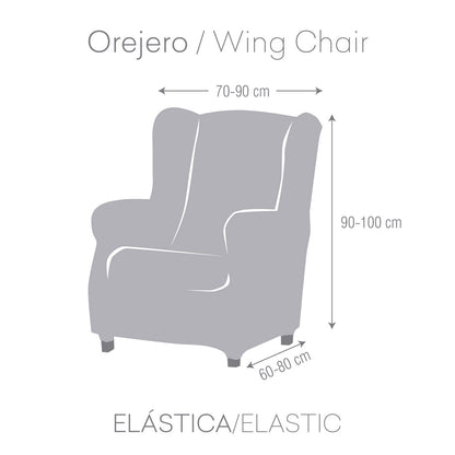 Wingback chair cover Eysa ULISES Beige 80 x 100 x 90 cm Eysa