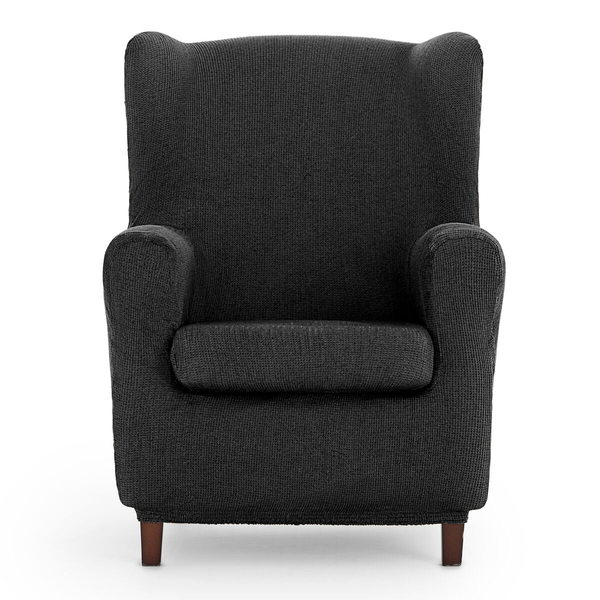 Wingback chair cover Eysa ULISES Dark grey 80 x 100 x 90 cm