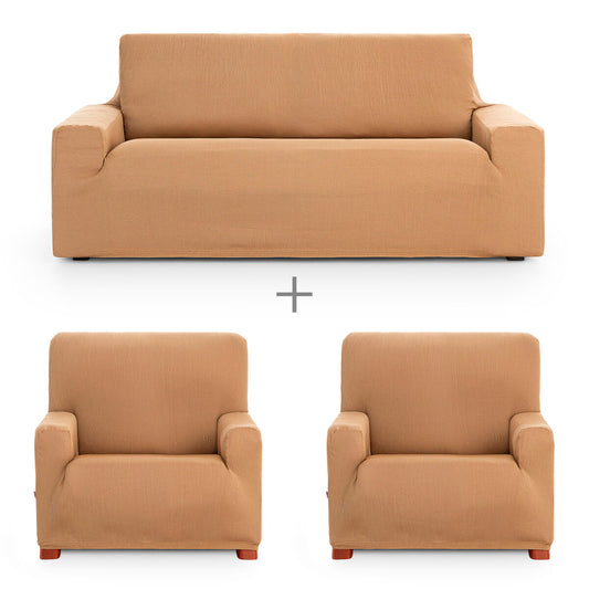 Sofa cover set Eysa ULISES Yellow 3 Pieces