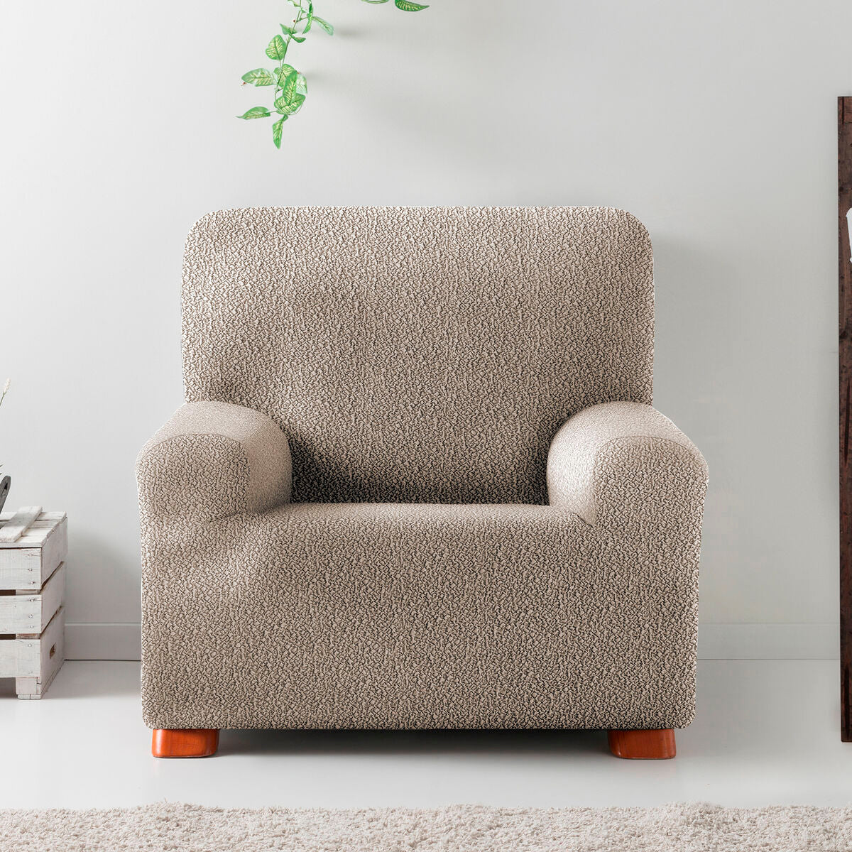 Armchair slipcovers Eysa ROC Light brown 70 x 120 x 130 cm