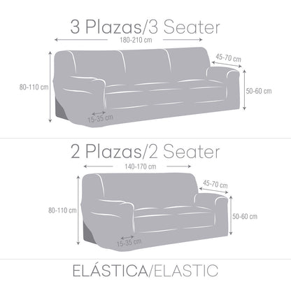 Sofa cover set Eysa ULISES White 2 Pieces