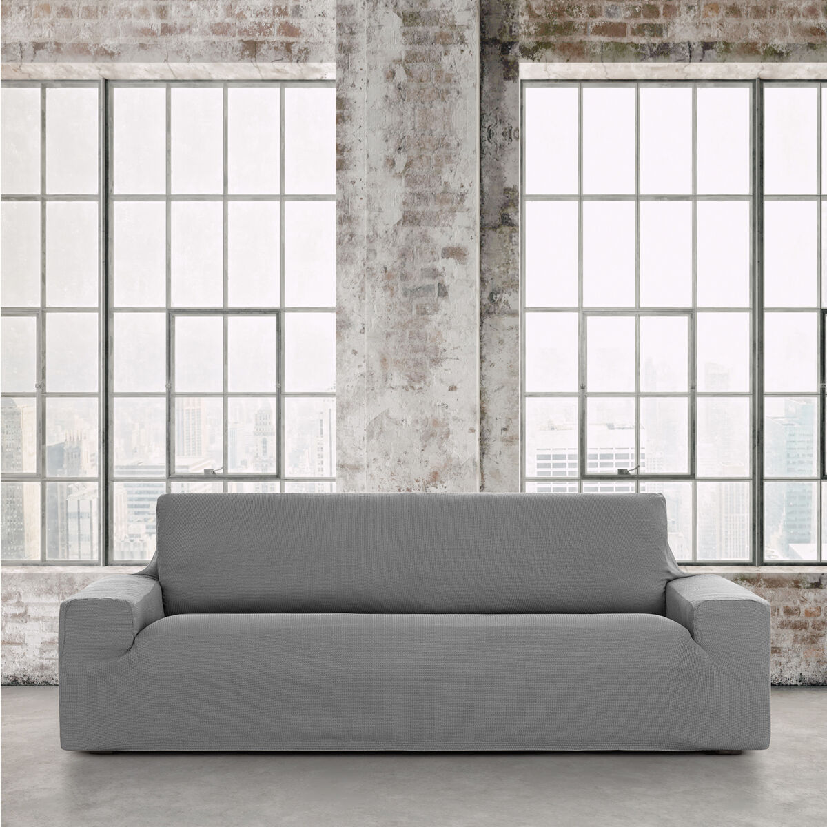 Sofa cover set Eysa ULISES Grey 2 Pieces