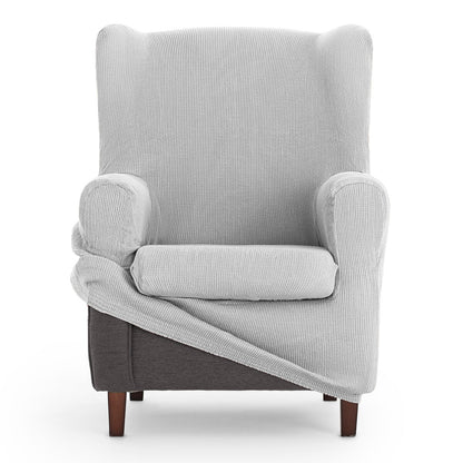 Wingback chair cover Eysa ULISES Pearl Gray 80 x 100 x 90 cm Eysa