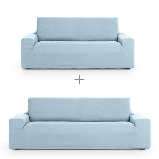 Sofa cover set Eysa ULISES Celeste 2 Pieces