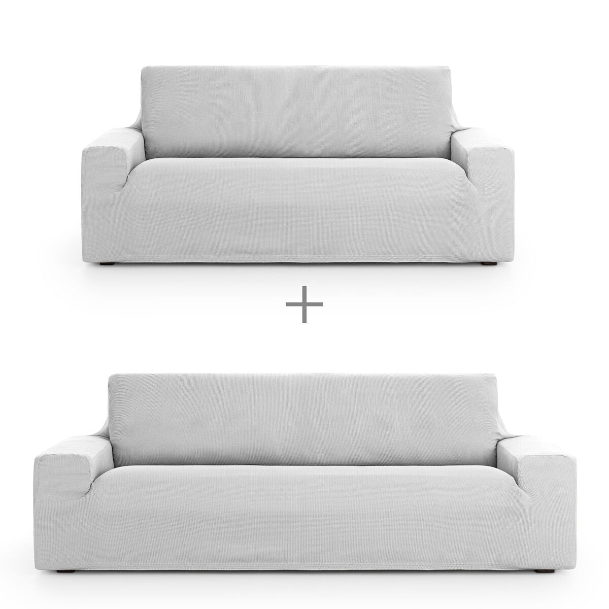 Sofa cover set Eysa ULISES Pearl Gray 2 Pieces