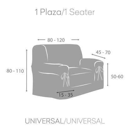 Armchair slipcovers Eysa TURIN White 100 x 110 x 120 cm