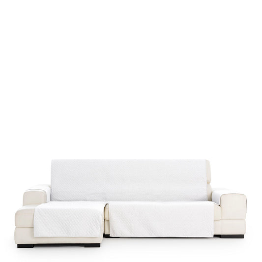 Right short arm chaise longue cover Eysa SILVER White 100 x 110 x 290 cm