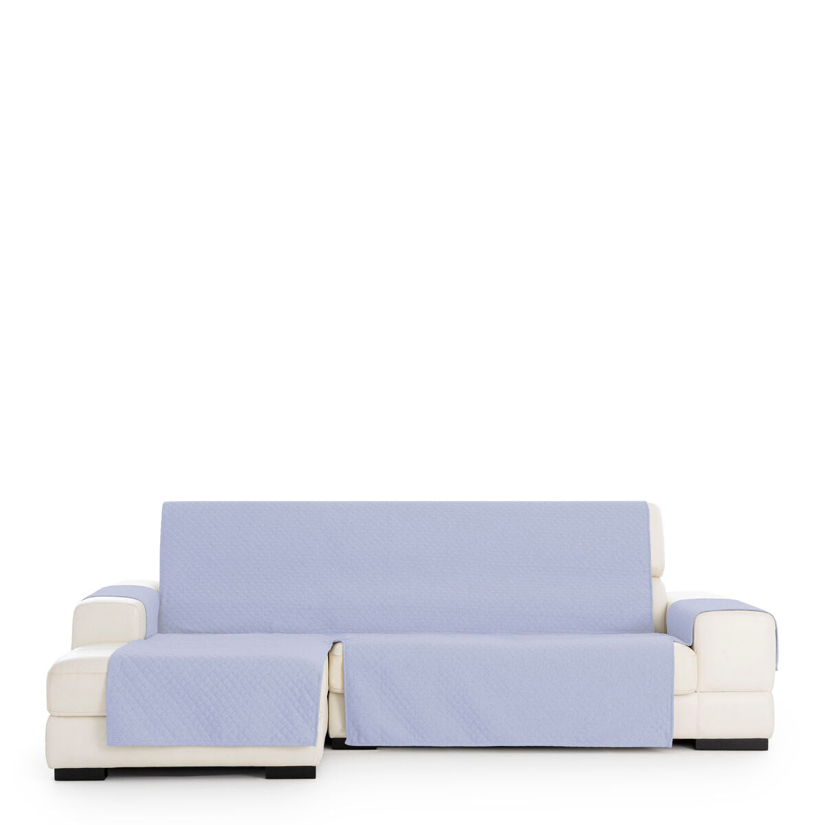 Right short arm chaise longue cover Eysa SILVER Blue 100 x 110 x 290 cm