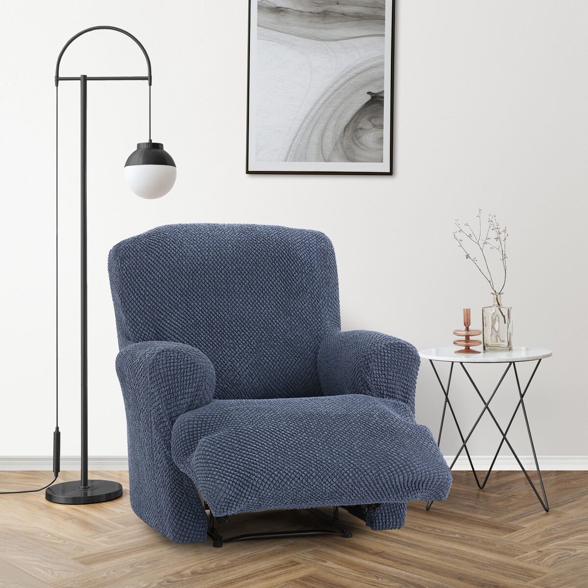 Armchair slipcovers Eysa THOR Blue 80 x 100 x 90 cm