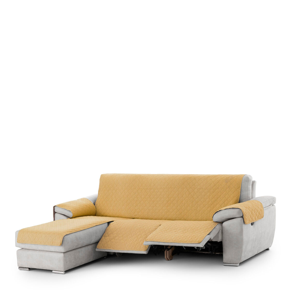 Right short arm chaise longue cover Eysa MONTBLANC Mustard 100 x 110 x 240 cm