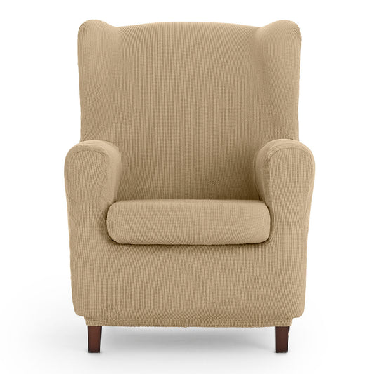 Wingback chair cover Eysa ULISES Beige 80 x 100 x 90 cm