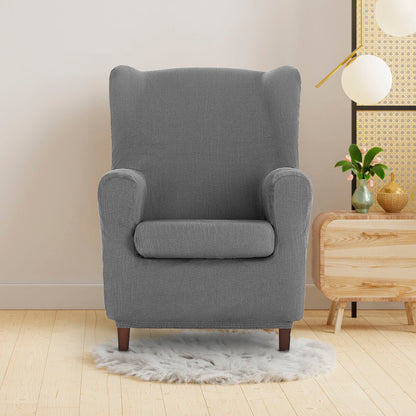 Wingback chair cover Eysa ULISES Grey 80 x 100 x 90 cm