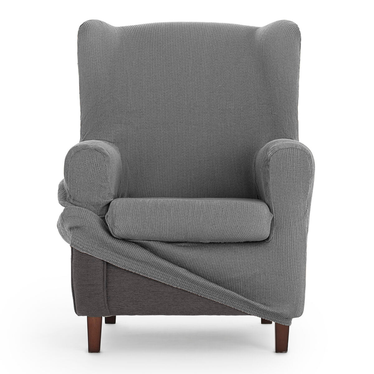 Wingback chair cover Eysa ULISES Grey 80 x 100 x 90 cm