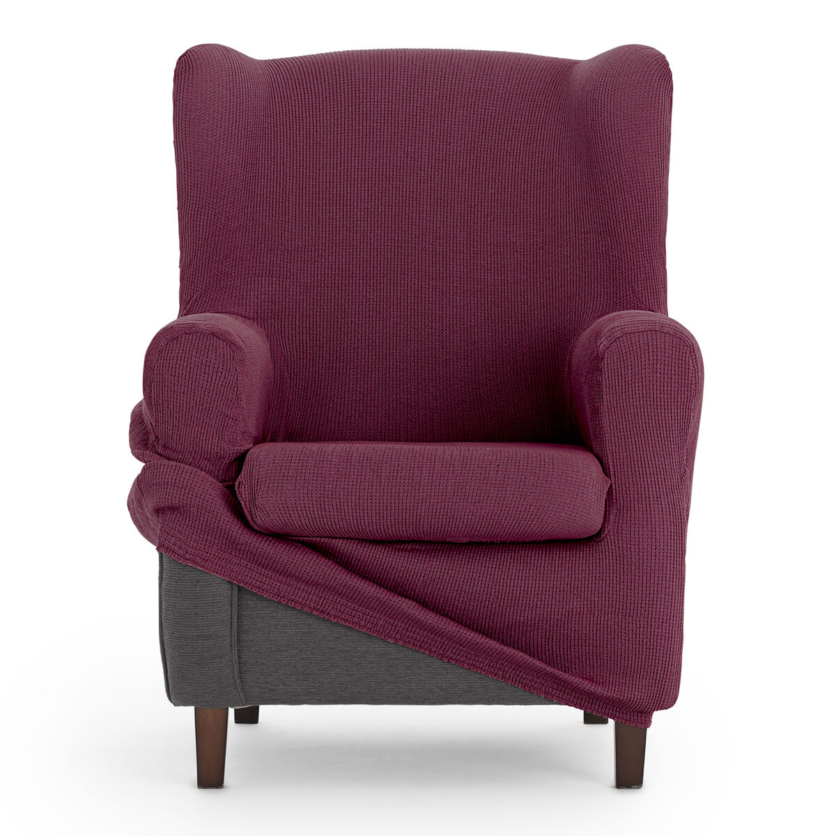 Wingback chair cover Eysa ULISES Burgundy 80 x 100 x 90 cm