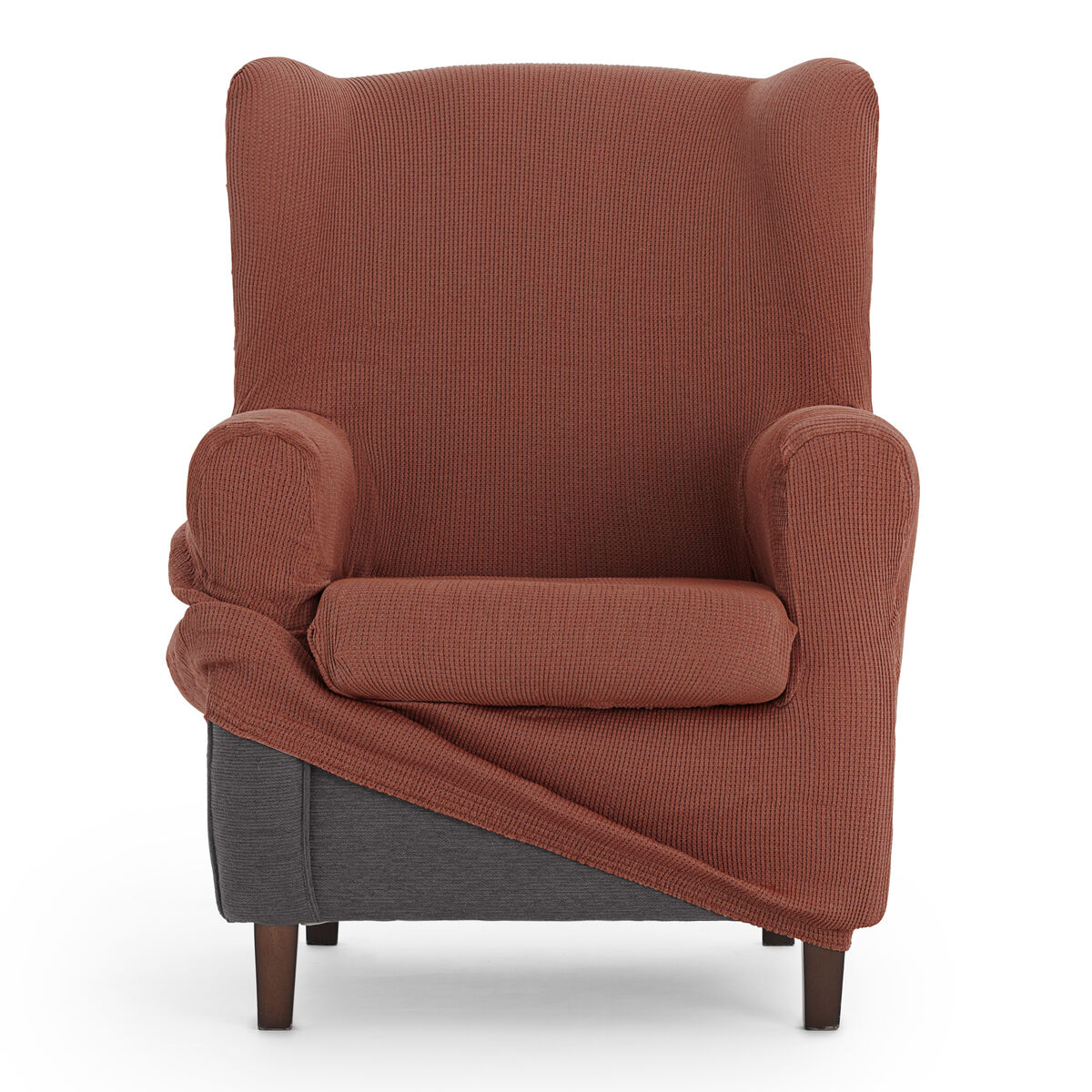 Wingback chair cover Eysa ULISES Brown 80 x 100 x 90 cm Eysa