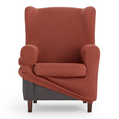 Wingback chair cover Eysa ULISES Brown 80 x 100 x 90 cm Eysa