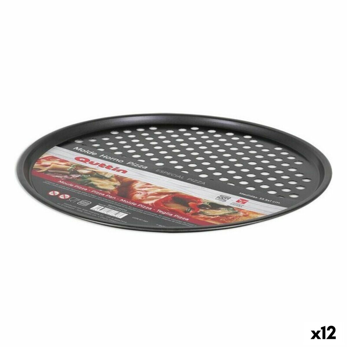 Pizzamuotti Quttin 32,7 x 1 cm (12 yksikköä) (34 x 1 cm)