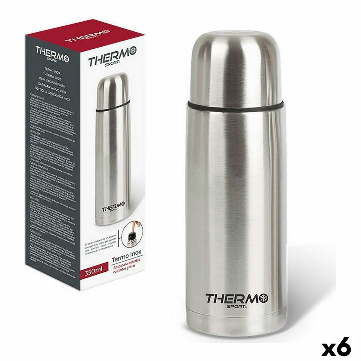 Thermo for Food ThermoSport ruostumaton teräs 350 ml 6,8 x 19,3 cm (6 kpl)