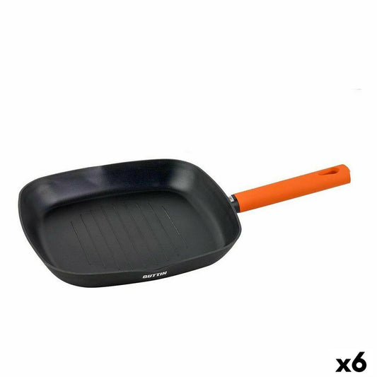 Grillipannu Quttin Gastro Black Orange 47 x 29,7 x 4 cm (6 yksikköä)