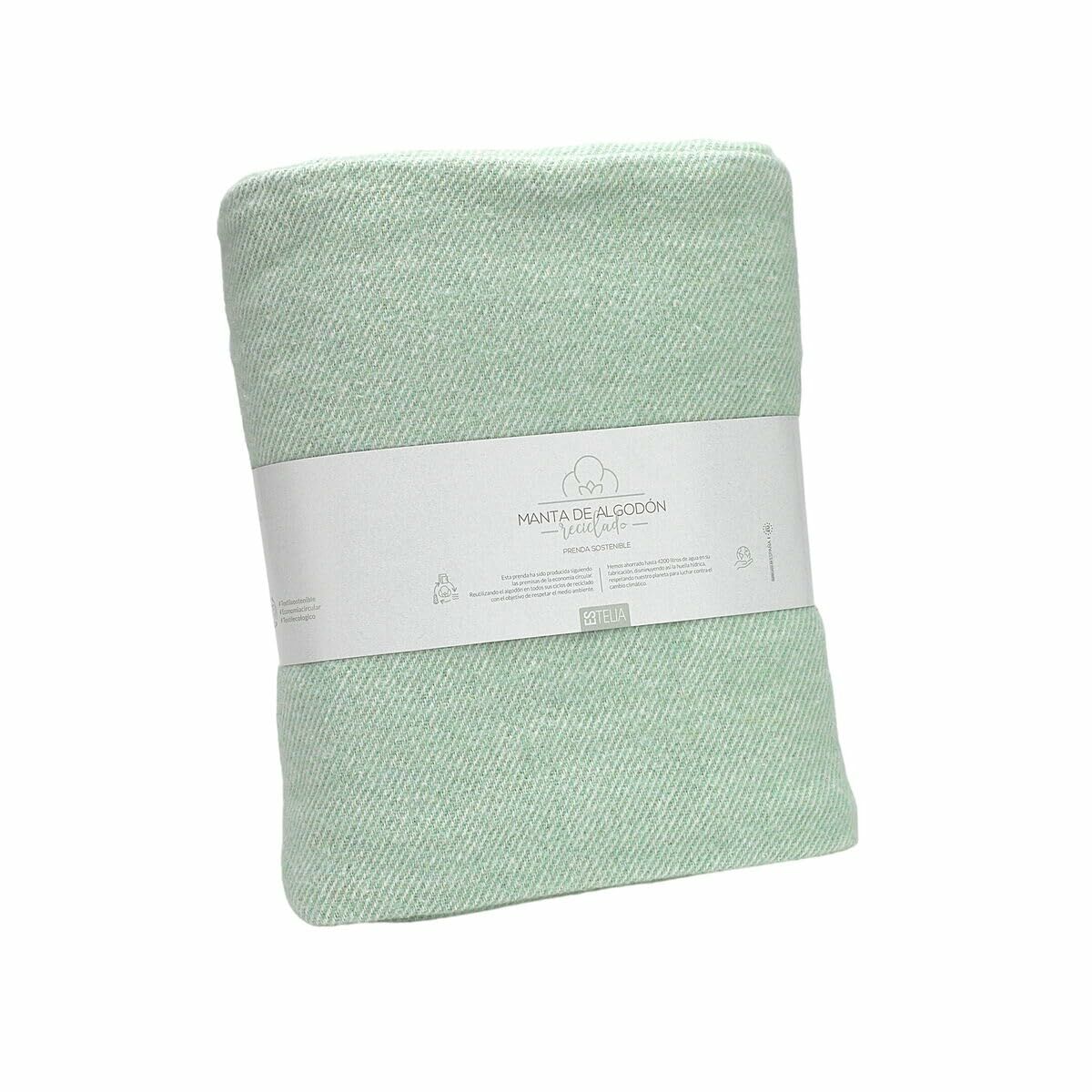 Blanket Alexandra House Living Lares Verde Claro Multicolour