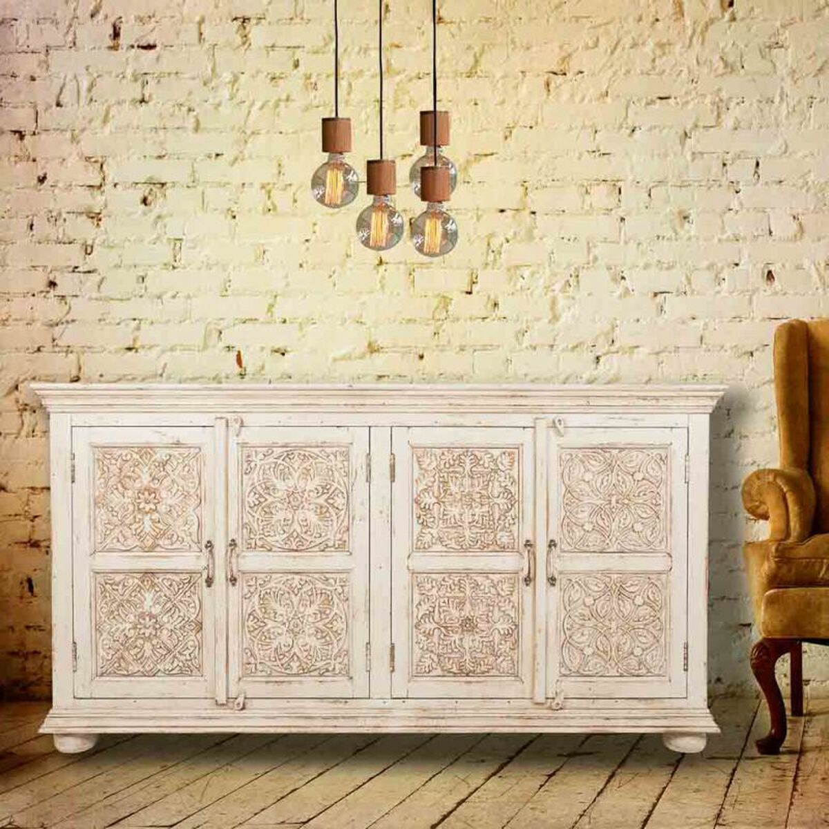 Sideboard Alexandra House Living Mango wood 39 x 91 x 169 cm